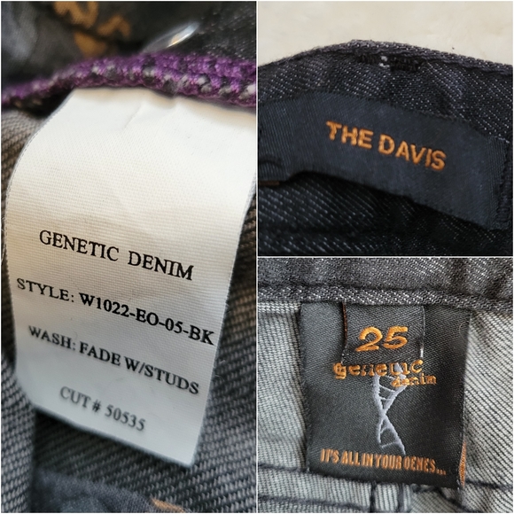 Genetic Denim Studded Dark Wash Jeans - Picture 15 of 16